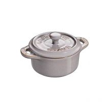 Staub - Mini cocotte redondo gris antiguo 10 cm