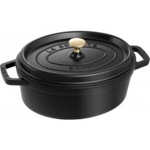 40500-271-0 Gusseisen Bräter/Cocotte Oval 27 cm 3,2 l Schwarz - Staub