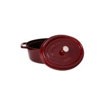 Cocotte, 29 cm Grenadine-Rot oval Gusseisen La Cocotte 40509-364-0 - Staub
