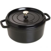 Staub - Cocotte Bräter new Classic Gusseisen 5 Liter Ø26cm schwarz
