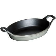 Staub Plat De Cuisson Gris Graphite 250 Ml Fonte Émaillée