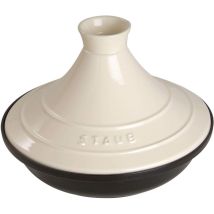 Staub Tajine 28cm Rotondo Crema In Ghisa