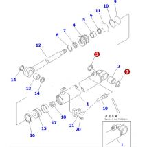 Staubschutzdichtung Komatsu 07145-00040