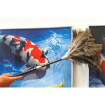 Wenko Staub-Magnet mit verlängerbarem Teleskopstiel, Schwarz - Schwarz