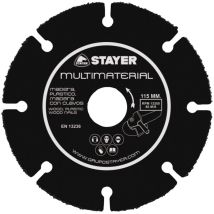 Stayer Iberica - stayer Trockenschneidende Multimaterial-Trennscheibe (bis zu 12250 U/min) Ø125x22,2mm Kante mit Wolframpartikeln
