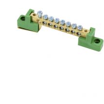 Stazione su 6x9 isolatori piatti - Verde - Certificato ce - Tensione di isolamento 500V