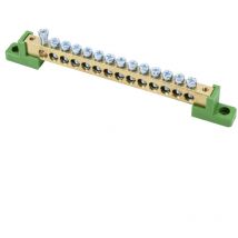 Stazione su 8x12 isolatori piatti - Verde - Tensione di isolamento 500V - Certificazione ce