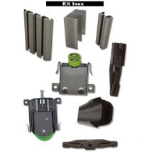 Std Small Duval Bilcocq Kit - Höhe 2500 mm - Länge 3000 mm - gebürsteter Edelstahl - 73-0016-K133