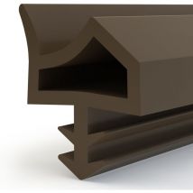 Türdichtung zimmertürdichtung Türgummi 15m 12mm STD06 braun - Steigner