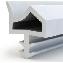 Türdichtung zimmertürdichtung Türgummi 100m 12mm STD06 weiss - Steigner