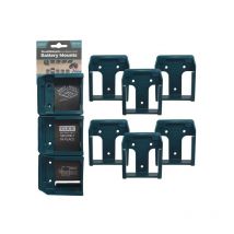 Blue - StealthMounts Makita 40V xgt Battery Mounts Pack of 6