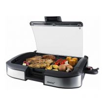 Steba - 2200 Watt VG195 Tabletop bbq Grill - Steel - L58 x W11.5 x H39 cm - Black