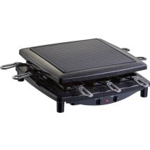 Steba - rc 2.1 Appareil à raclette 8 poêlons, fonction grill, filaire noir