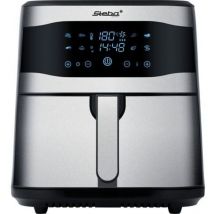 Steba - hf 8000 Family, Heißluftfritteuse ,edelstahl/schwarz