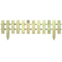 Steccato A Doghe In Pino Impregnato - Cm.120x30/45h.