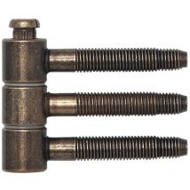Einbohrband (Steckband) 3-teilig, ø 18mm Höhe 46,7 mm bronze patiniert - SFS