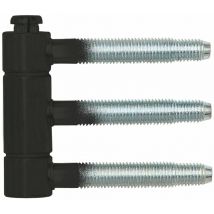 Einbohrband (Steckband) 3-teilig, ø 18mm Höhe 61 mm Stahl schwarz - SFS