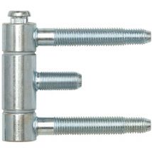 Stahlzargenband (Türband) 3-teilig, Einbohrband 18x61mm Stahl verzinkt - SFS