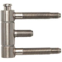 Sfs - Stahlzargenband (türband) 3-teilig, Einbohrband 18x61mm Stahl Vernickelt