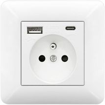 Steckdose Mit Usb Und Usb C 16a Unterputz – Wandsteckdose Usb Ladefunktion