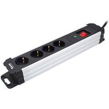 Multiprise - Tm Electron - Tmuad404 - 4 Schuko-steckdosen - 2 Usb-anschlüsse - Überspannungsschutz