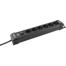 Brennenstuhl 6-fach Verteiler schwarz mit Schalter Länge 410 mm