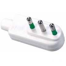 Italienischer Schutzkontakt-Stecker 2X16A+E weiß 80040 - Fanton