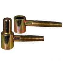 Stecker zum Anschrauben, männlich und weiblich, Bohrdurchmesser 5.5mm H26xD9mm - 2 Stück.