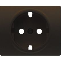 Steckerabdeckung schucko 2P + tt schokolade BJC iris 18724-CH