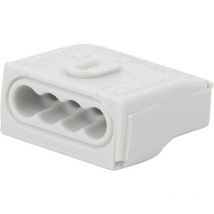 Steckklemme 4-polig anreihbar für Kabelquerschnitte 1-2,5 mm² 24 A 450 V 100 Stück