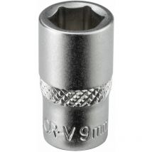 Stecknuss Sechskant 9mm 6 Kant 1/4' kurz (cr-v)