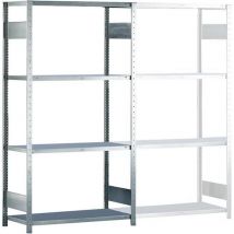 Steckregal H2000xB1000xT400mm Grundregal verzinkt 2 Rahmen, 4 Fachböden