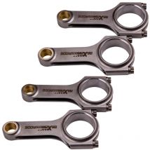 Maxpeedingrods - Steel 4340 EN24 Bielles Bielas for Ford Sierra Escort rs Cosworth yb 136.5mm