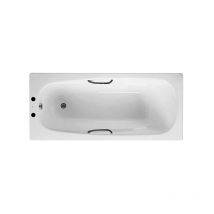 Unbranded Steel Enamel Bath 1500mm x 700mm with Grips Anti-Slip Surface 2th - Roca