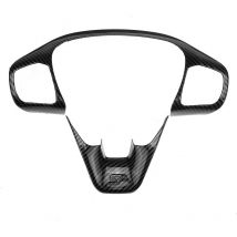 Steering Wheel Trim Frame Cover For Ford Fiesta 2018 2019 2020 MK8 Carbon