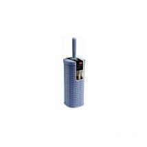 Portascopino per wc Elegance in Plastica intrecciata blu navy 100% made in Italy - Stefanplast