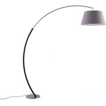 Lucande - Stehlampe (Bogenleuchte) 'Evelyna' aus Textil für Schlafzimmer von