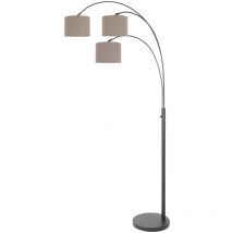 Steinhauer - stehlampe - Sparkled Light - schwarz - leinen metall