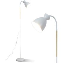 Amdelne Stehleuchte 159cm-weiß,e27 Max.60w-metall Industrial Stehlampen Für Schlafzimmer Arbeitszimmer (ohne Leucht)