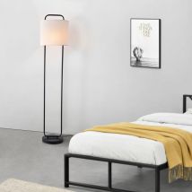 Stehleuchte Meløy – Schwarz/Weiß – 1 x E27, max. 60W – 162 cm – 180 cm