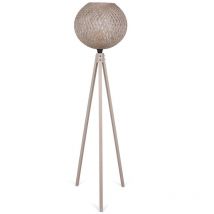 Wellhome - well home mobiliario & decoración Stehleuchte mit Gestell aus mdf Farbe Creme, cremefarben