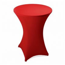Estexo - Stehtischhusse Stretch Stehtisch ø 60 70 80 cm Husse Tisch Hussen Bistrotisch 80cm ø / Rot
