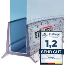 Steigner Duschdichtung, 70cm, Glasstärke 5mm/ 6mm, Vorgebogene Pvc Ersatzdichtung Für Runddusche, Uk24-06