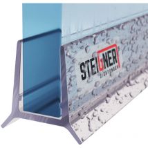 Steigner - Duschdichtung, 110cm, Glasstärke 5/6 mm, Gerade pvc Ersatzdichtung für Dusche, UK24-06
