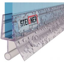 Steigner - Duschdichtung UK18 Ersatzdichtung für Dusche Wasserabweiser, l, 120 cm, (Einzeldichtung), 3,5mm bis 5mm Glasstärke