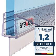 Duschdichtung UK21 Ersatzdichtung für Dusche Wasserabweiser, l, 190 cm, (Einzeldichtung), 5mm bis 7mm Glasstärke - Steigner