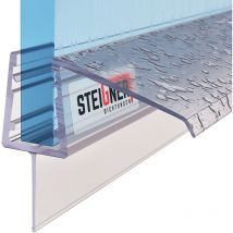 STEIGNER Duschdichtung, 130cm, Glasstärke 5/6/ 7 mm, Gerade PVC Ersatzdichtung für Dusche, UK21