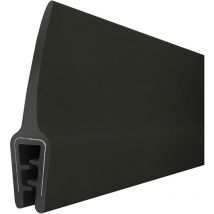 STEIGNER Gummidichtung Kantenschutzprofil T-45 SCHWARZ 10x33mm Gummiprofil, 10 Meter, Fassungsprofil Kantenschutz Keder Kederband U-Profil