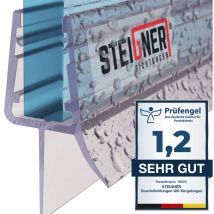 Steigner - Joint de douche pour paroi en verre, 40cm, vitre 3,5/4/5mm, joint d'étanchéité pvc droit pour les cabines de douche réctangulaires, UK13