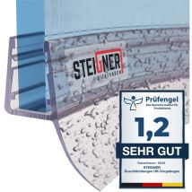 Steigner - Joint de douche pour paroi en verre, 70cm, vitre 6/7/8mm, joint d'étanchéité pvc courbé pour les cabines de douche arrondies, UK12
